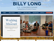 Tablet Screenshot of billylongforcongress.com